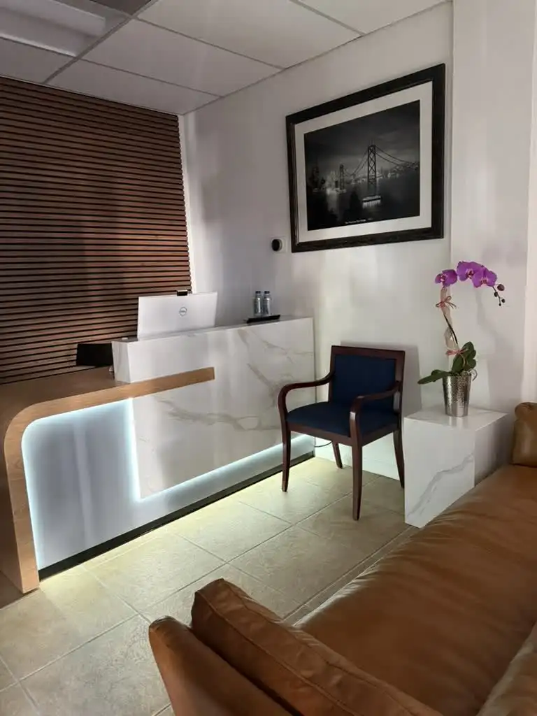 The reception area at a Universal Medical Group clinic