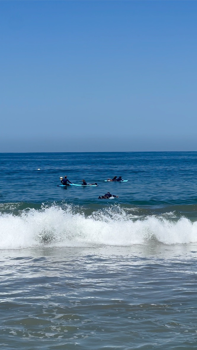 Surfers in the ocean — exercise and nature for mental health